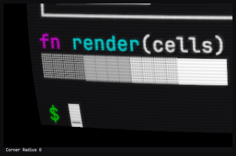 corner radius 1